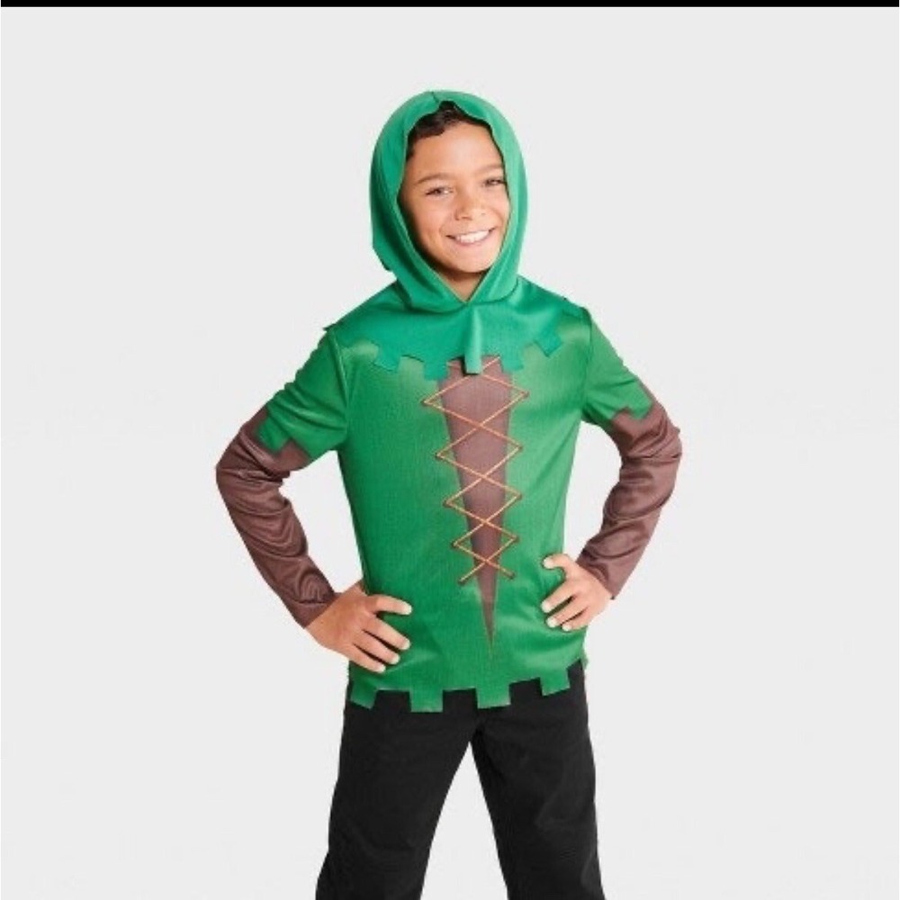 Kid's "Forest Hunter" Hyde‎ and Eek child Size 4-6 Small Halloween Costume NEW